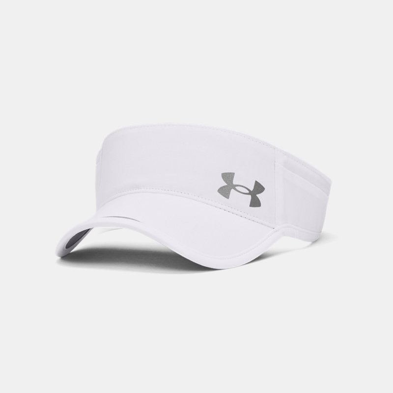 Women's Under Armour Iso-Chill Launch Run Visor White / White / Reflective One Size